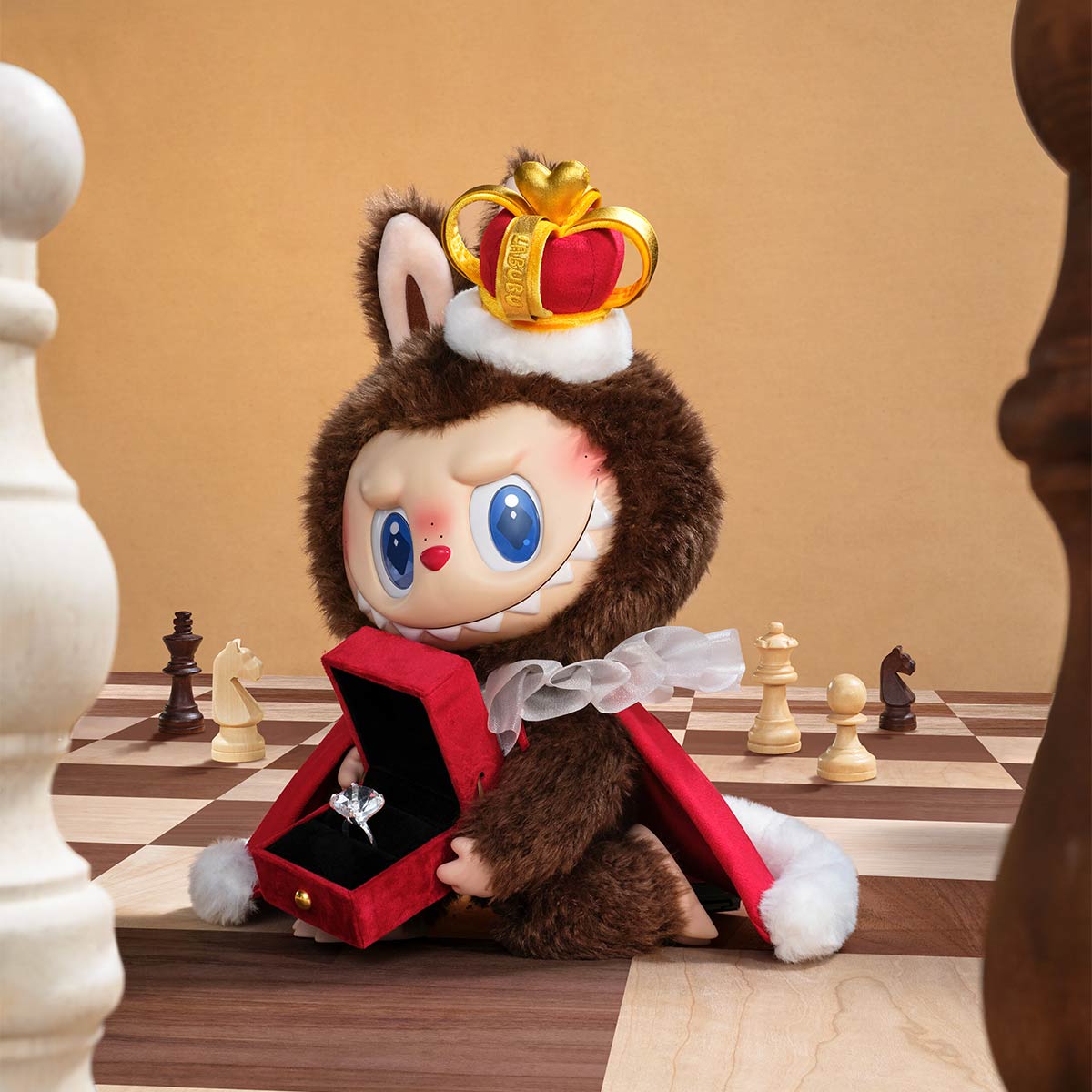 LABUBU KING - THE MONSTERS Let's Checkmate Series-Vinyl Plush Doll